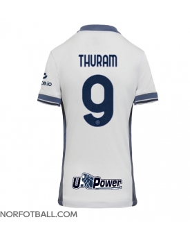 Billige Fotballdrakt Inter Milan Marcus Thuram #9 Replika Bortedrakt Dame 2024-25 Kortermet